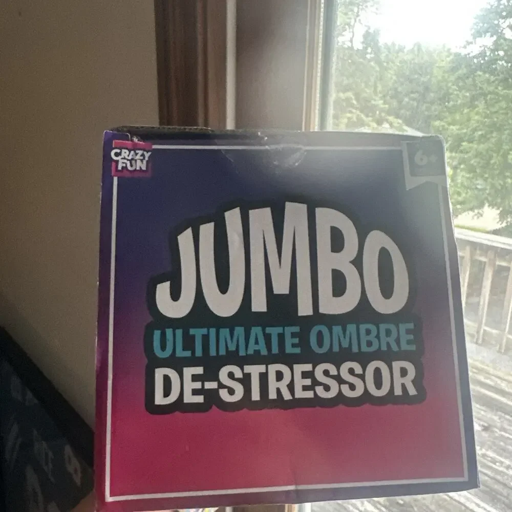 Crazy Fun Jumbo Ultimate OMBRÉ De-Stressor Stretchable Squishable Squeeze Ball